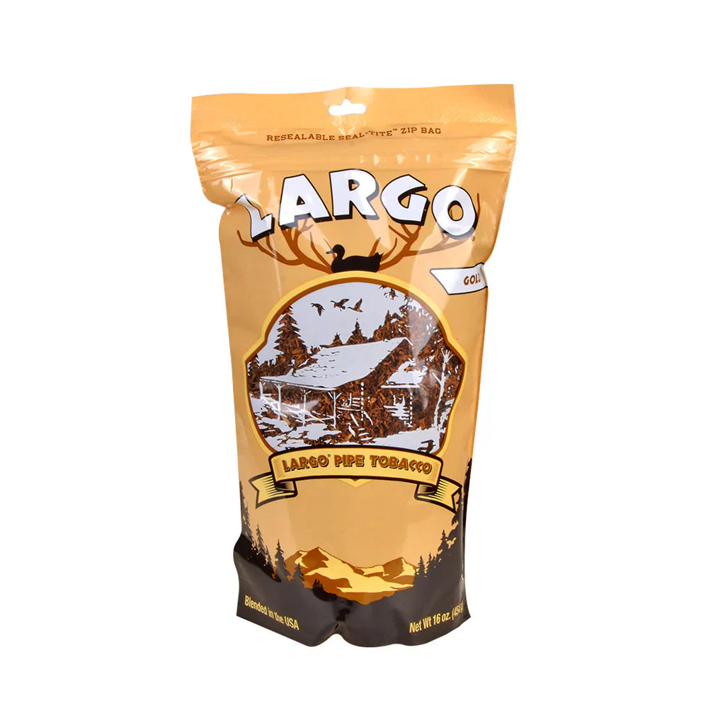 Largo Pipe Tobacco Pouch Gold