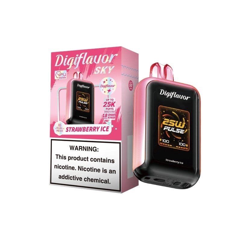 Digi Flavor Sky 25K 5ct Strawberry Ice with packaging