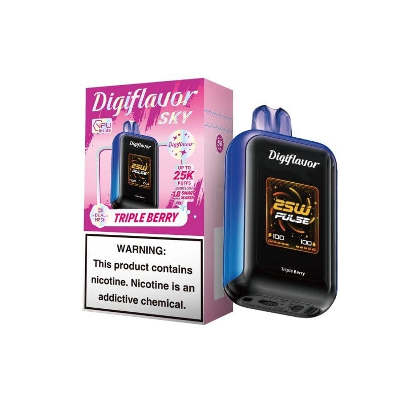 Digi Flavor Sky 25K 5ct Tripple Berry with packaging