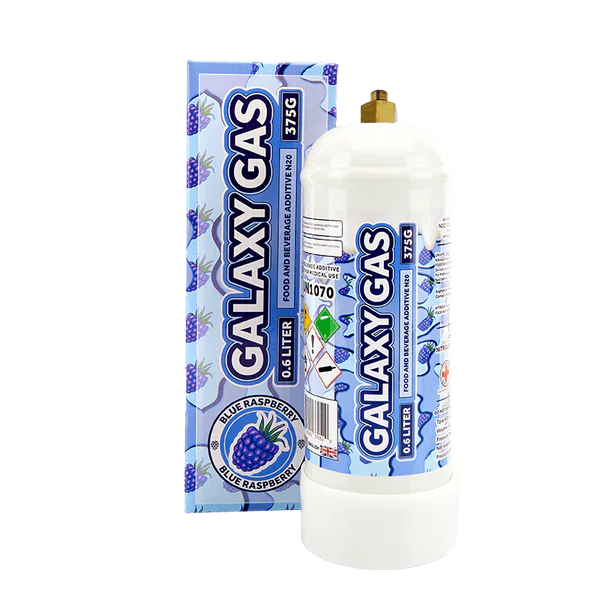 Galaxy Gas 0.6L 375g Blue Raspberry with Packaging