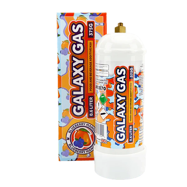 Galaxy Gas 0.6L 375g Blueberry Mango with Packaging