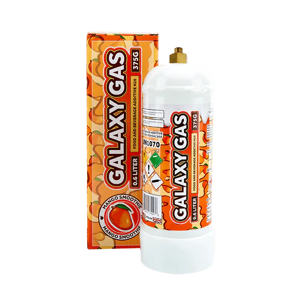 Galaxy Gas 0.6L 375g Mango Smoothie with Packaging