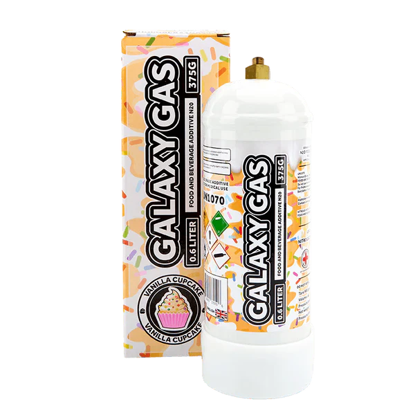 Galaxy Gas 0.6L 375g Vanilla Cupcake with Packaging