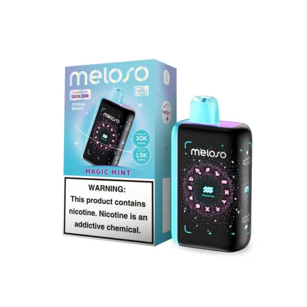 Geek Bar Meloso 30K Puff 5Ct Magic Mint with packaging