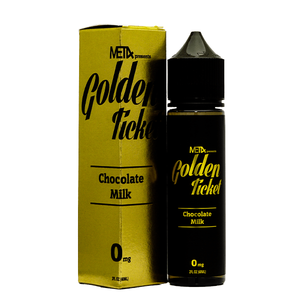 Met4 Vapor Series E-Liquid 60mL (Freebase) Golden Ticket with packaging