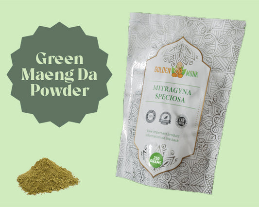 Golden Monk Mitragyna Speciosa Green Maeng Da (250 g) (Powder)