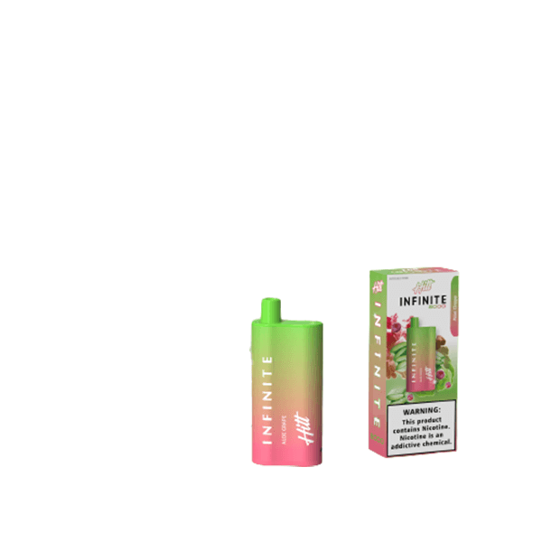 Hitt Infinite Disposable 8000 Puffs 20mL 50mg | 10 Per Pack | Grape Jam with packaging