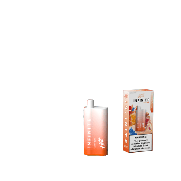 Hitt Infinite Disposable 8000 Puffs 20mL 50mg | 10 Per Pack | Gummy Bear with packaging