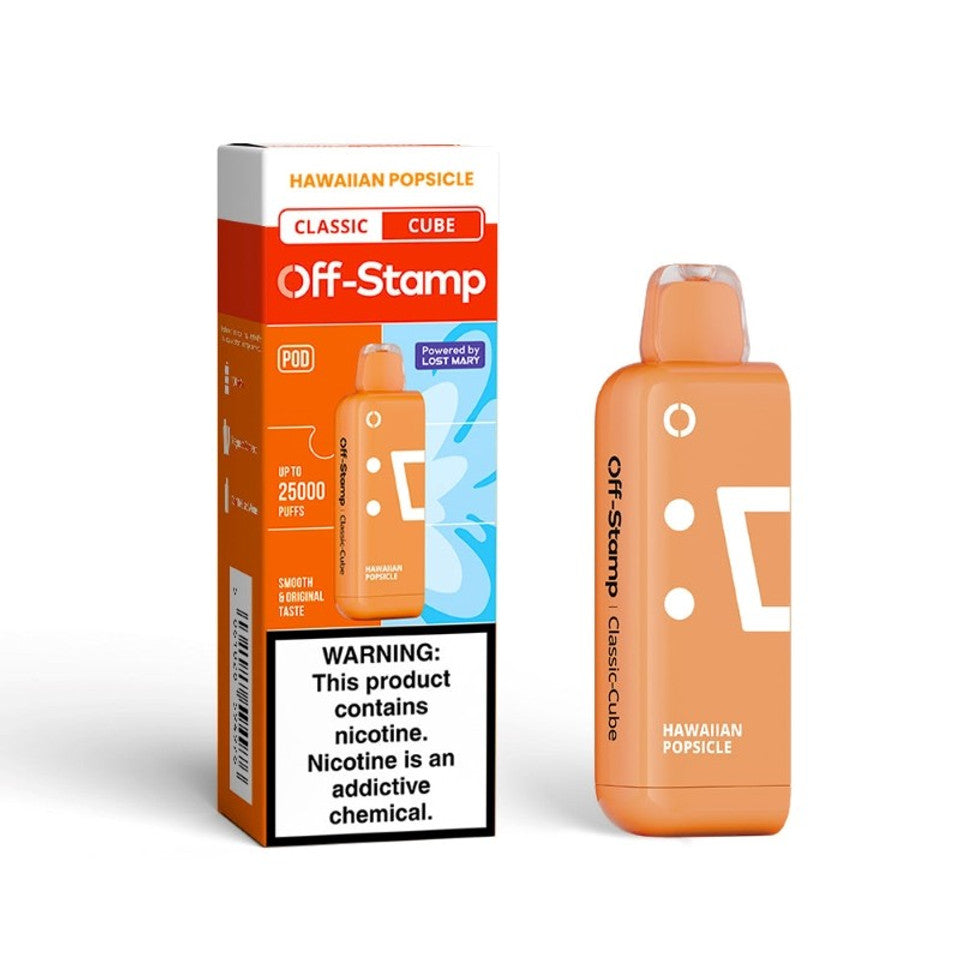 Off-Stamp X Cube Pod 25K 5Ct Hawaiian Popsicle with packaging
