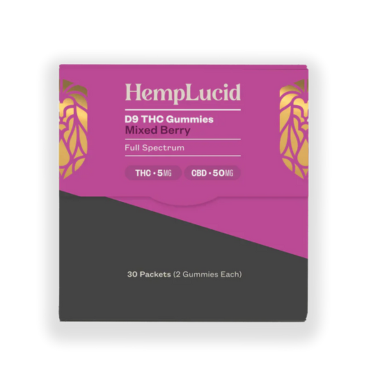 Hemplucid D9 Thc Gummies 30Pk Mixed Berry (THC 5mg) (CBD 50mg)