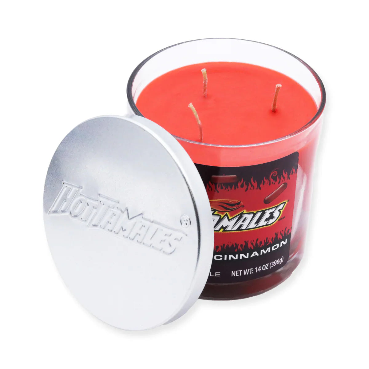 Candy Candle Tripe Wick Sweet Tooth Candle Hot Tamales Fierce Cinnamon