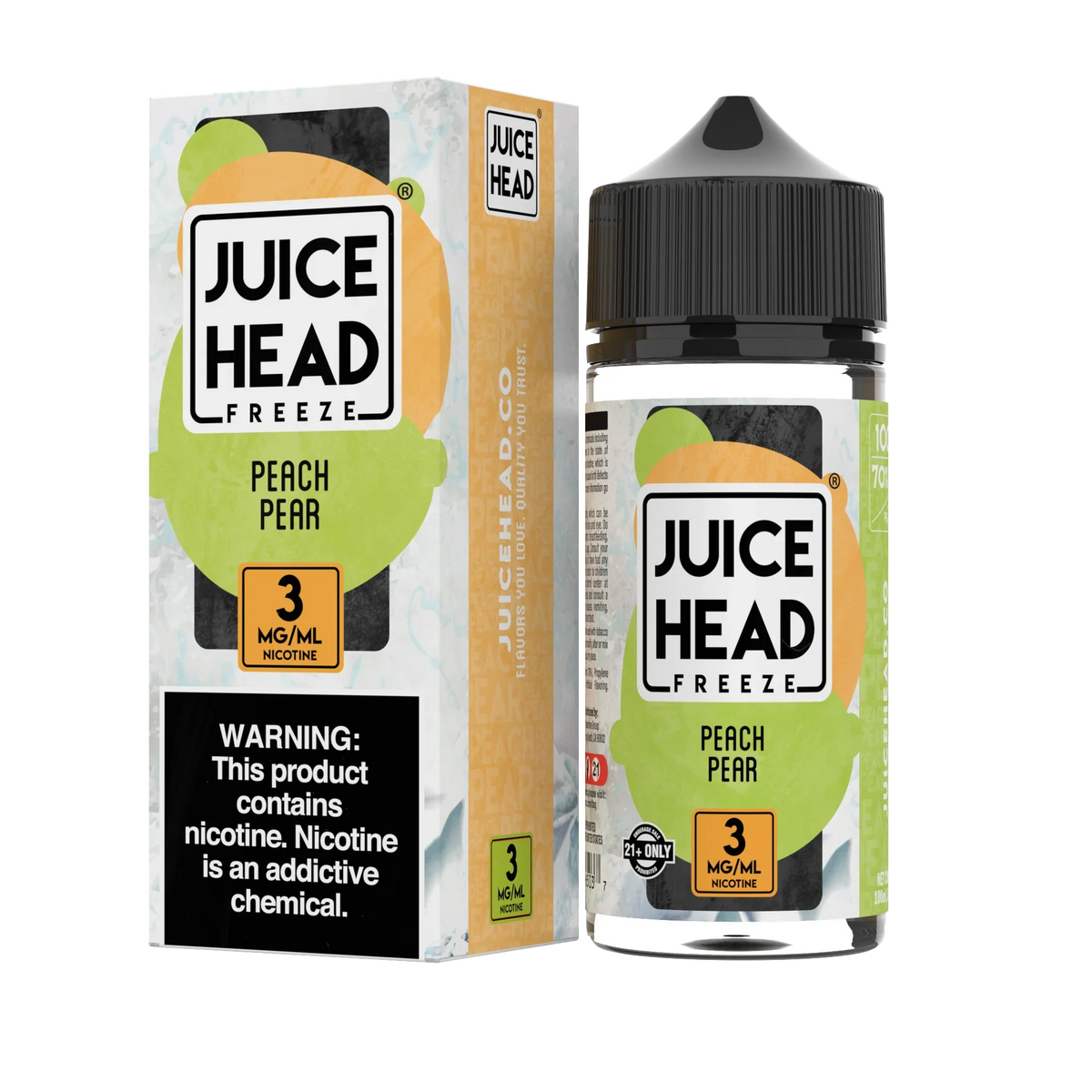 Juice Head 60mL 2PK Freeze Peach Pear with Packaging