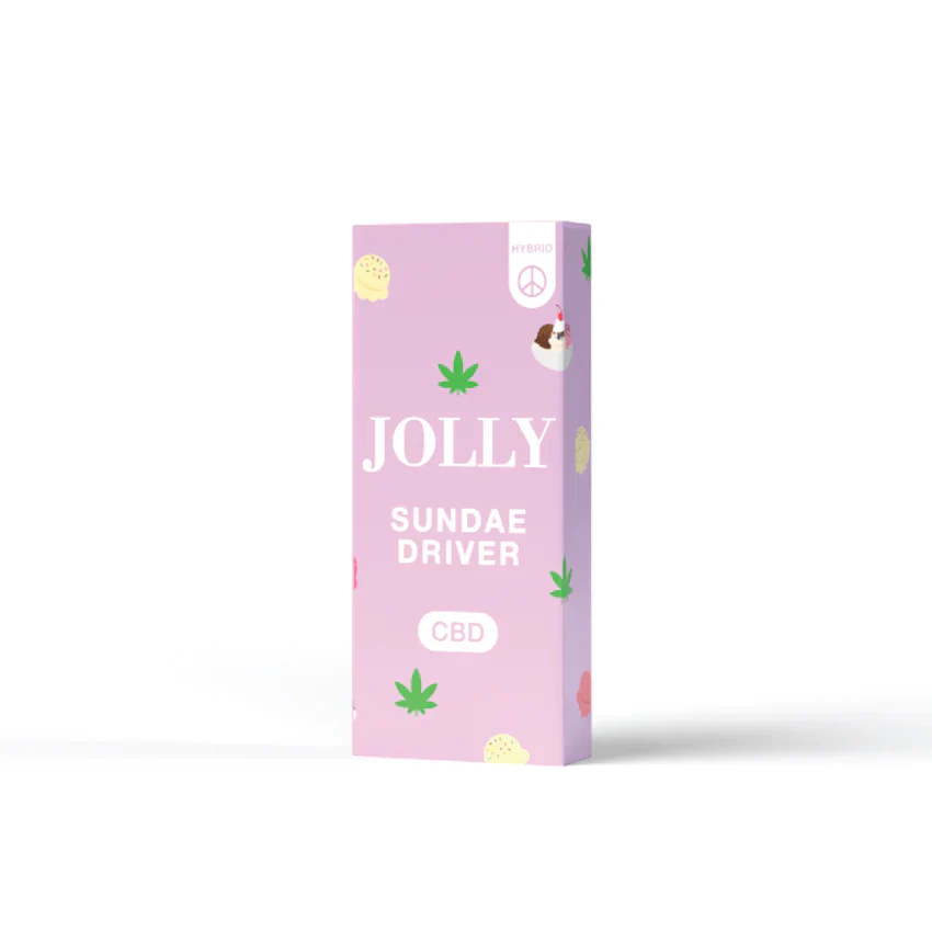Jolly Disposable Legal Cannabis 2G 5Ct Sundae Driver with packaging