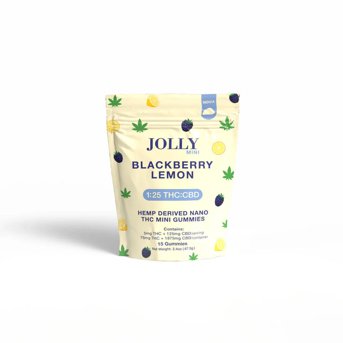 Jolly Mini Gummies 15/5Ct Blackberry Lemon