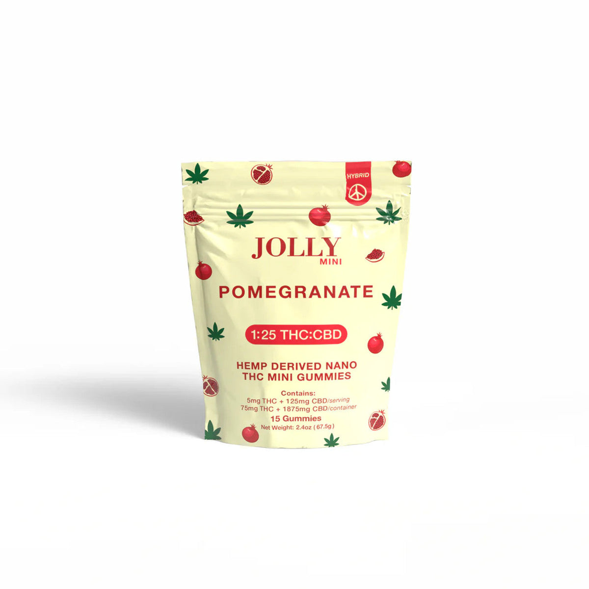 Jolly Mini Gummies 15/5Ct Pomegranate
