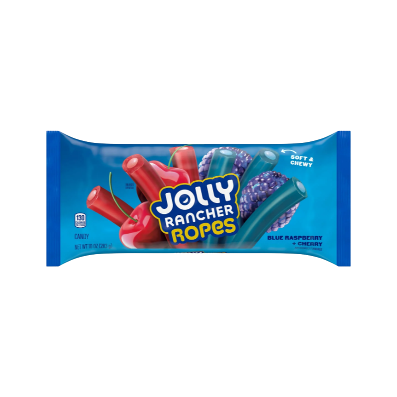 Jolly Rancher Ropes Blue Raspberry with packaging