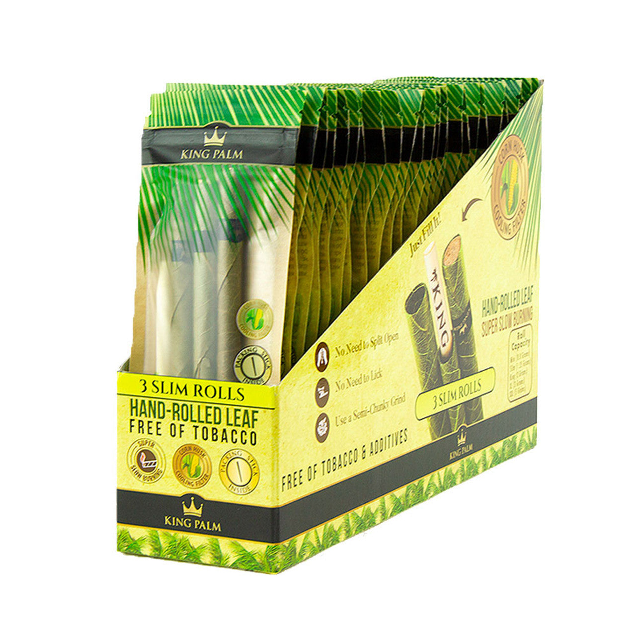 King Palm 3 Slim Rolls 24pcs KP-102 with packaging