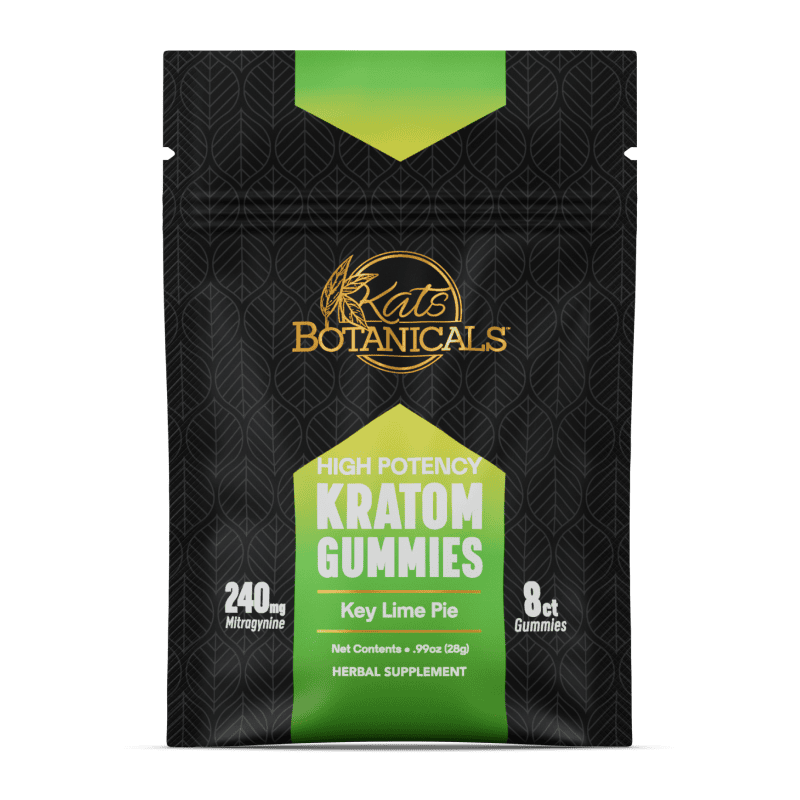 Kats Kratom Gummies 240mg 8/10ct Key Lime Pie