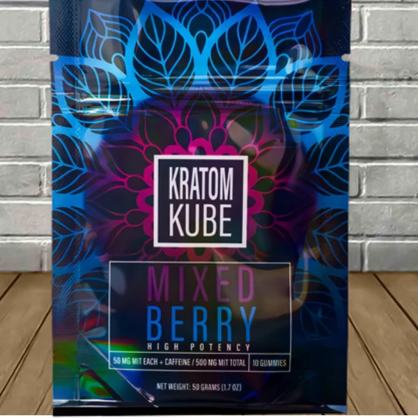 Kratom Kube 10 Gummies | Mixed Berry