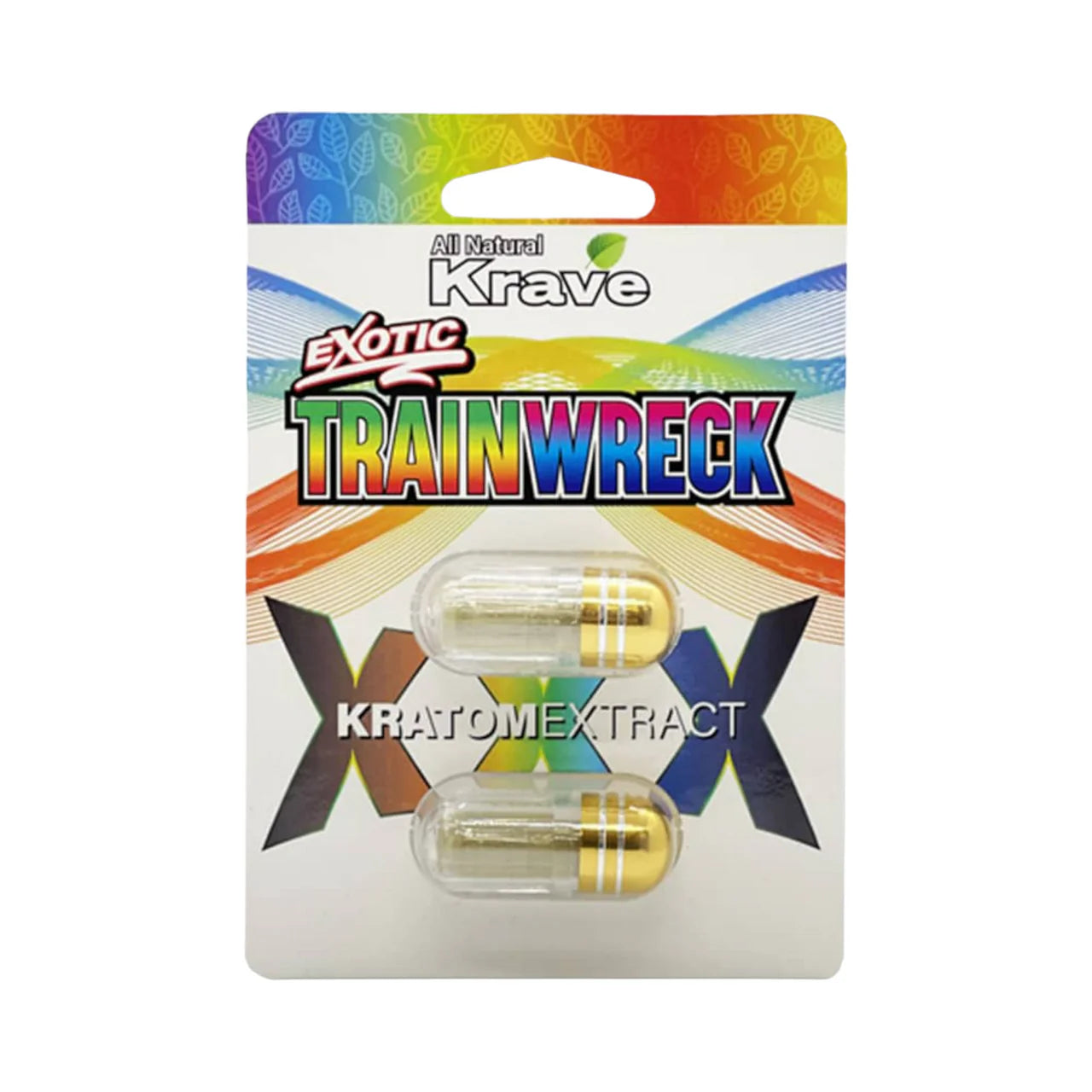 Krave Exotic Extract Kratom 2 Capsule | 6pk | Trainwreck