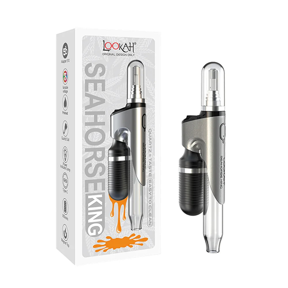 Lookah Seahorse King Gray with Packaging