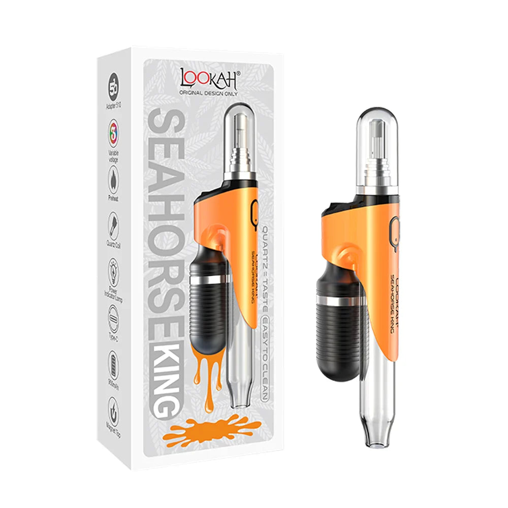 Lookah Seahorse King Orange with Packaging