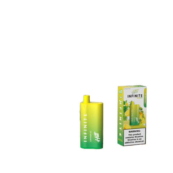Hitt Infinite Disposable 8000 Puffs 20mL 50mg | 10 Per Pack | Lemonade Ice with packaging