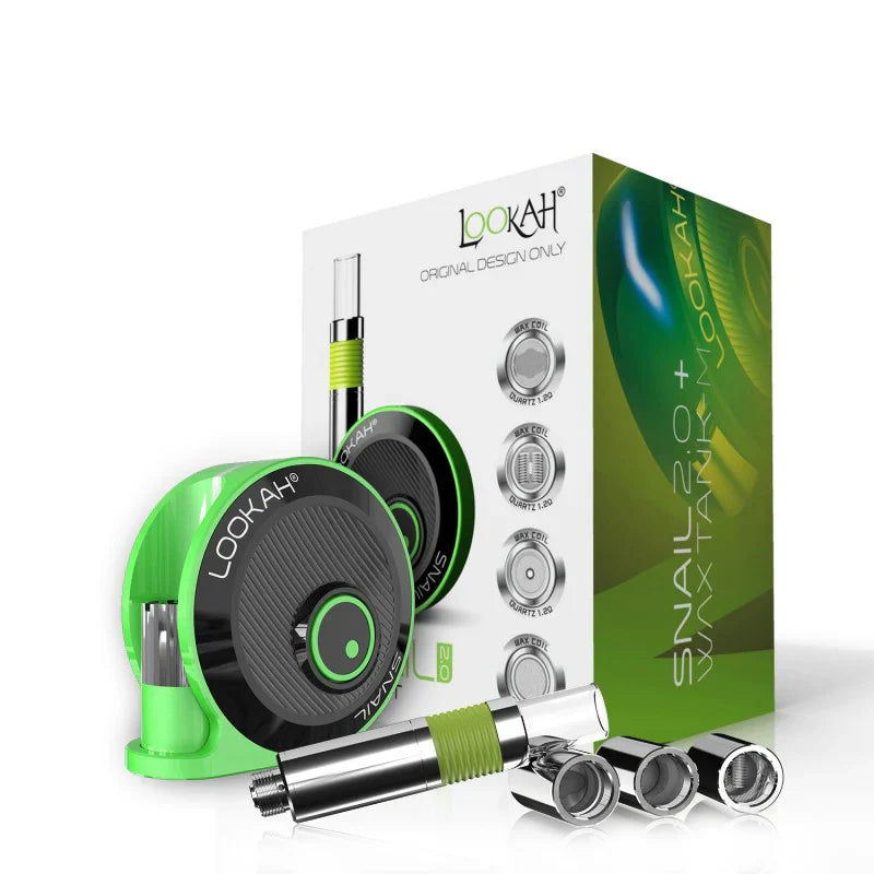 Lookah Snail + Wax Tank-M Kit 2.0 Green Packaging