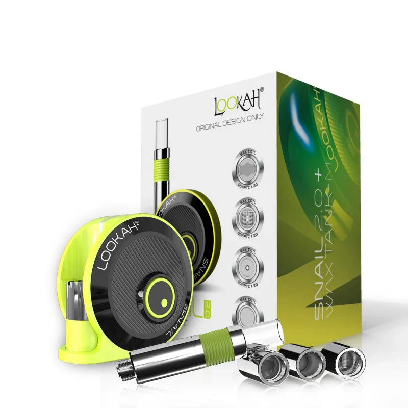 Lookah Snail + Wax Tank-M Kit 2.0 Yellow Packaging