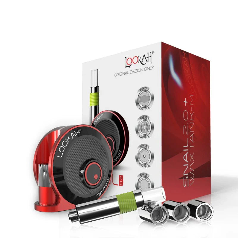 Lookah Snail + Wax Tank-M Kit 2.0 Red Packaging