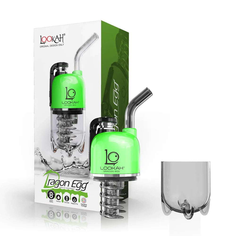 Lookah Dragon Egg Portable Wax Vaporizer (950mAh) | Green with Packaging