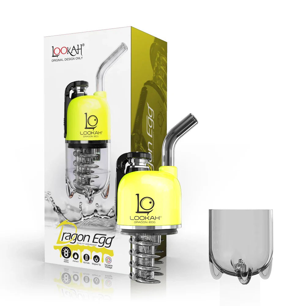 Lookah Dragon Egg Portable Wax Vaporizer (950mAh) | Neon Green with Packaging