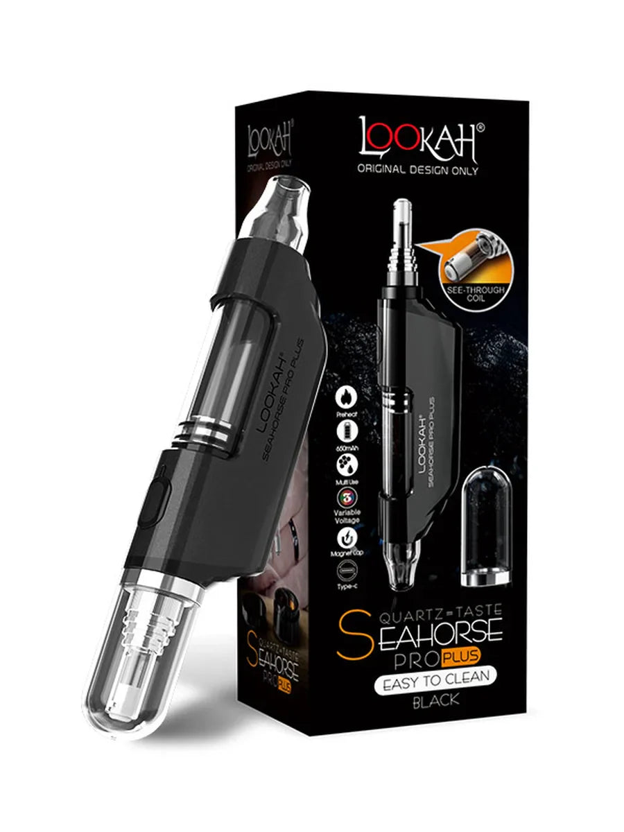 Lookah Seahorse Pro Plus Black with packaging