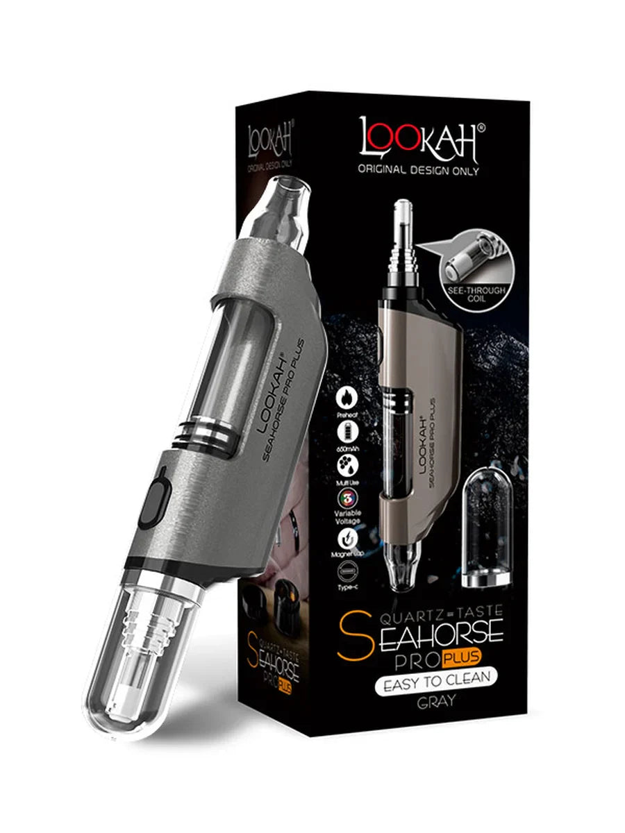Lookah Seahorse Pro Plus Gray with packaging
