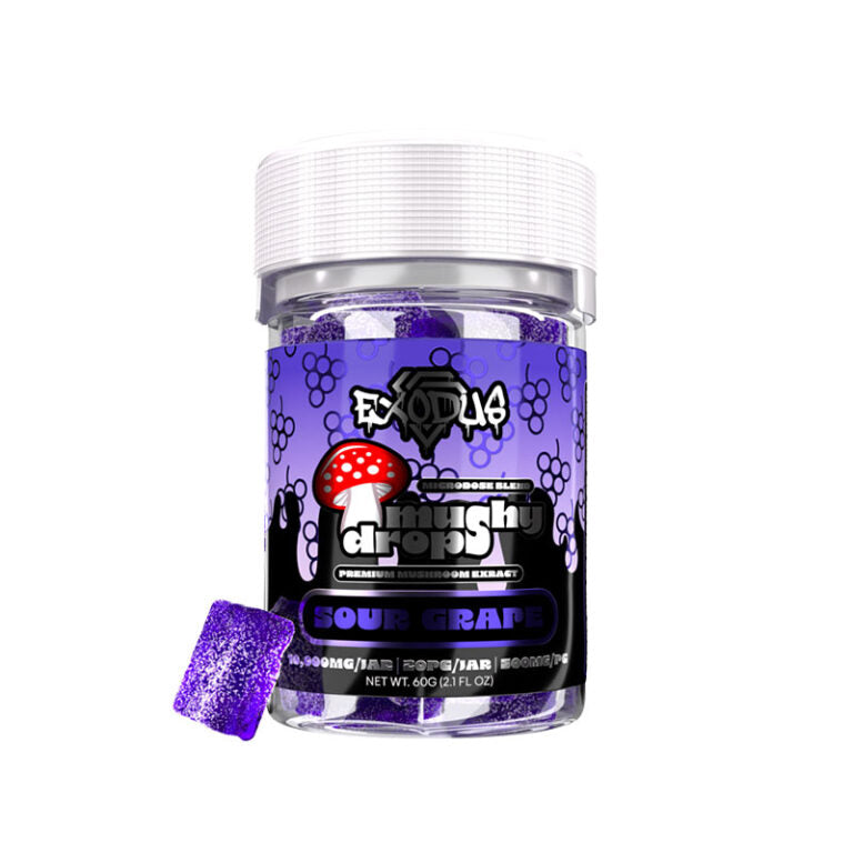 Mushy Drops Gummies 6ct Sour Grape
