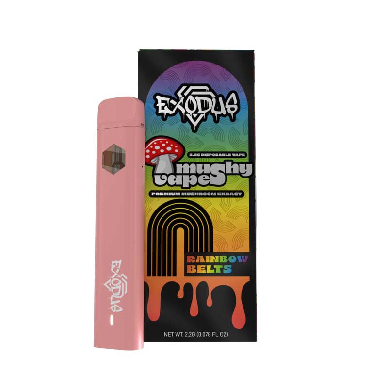 Sugar Exodus Mushy Caps Vape 2.2g Rainbow Belts with Packaging