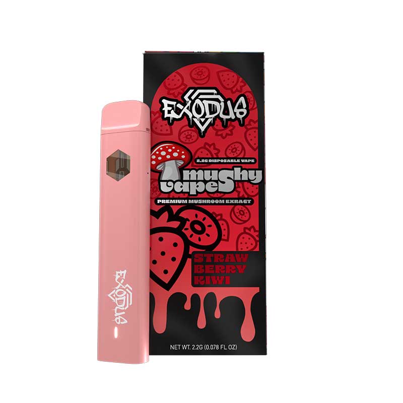 Sugar Exodus Mushy Caps Vape 2.2g Strawberry Kiwi with Packaging