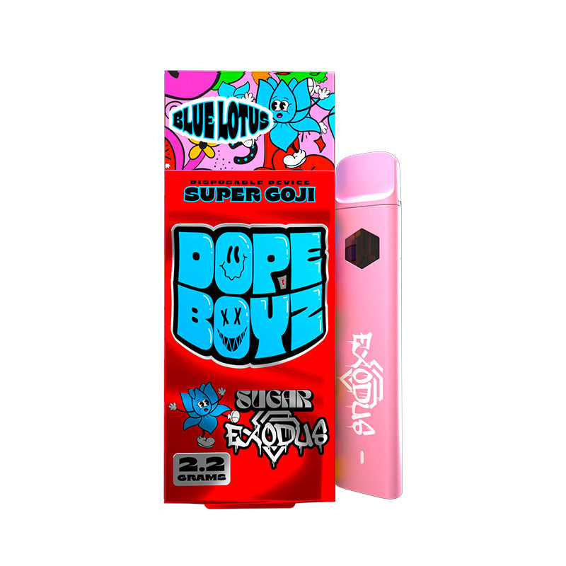 Sugar Exodus Pope Boyz Mushroom Vape 2.2g Super Goji with Packaging