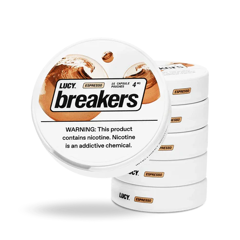 Lucy Breakers Pouches 1.35Oz Espresso 4mg