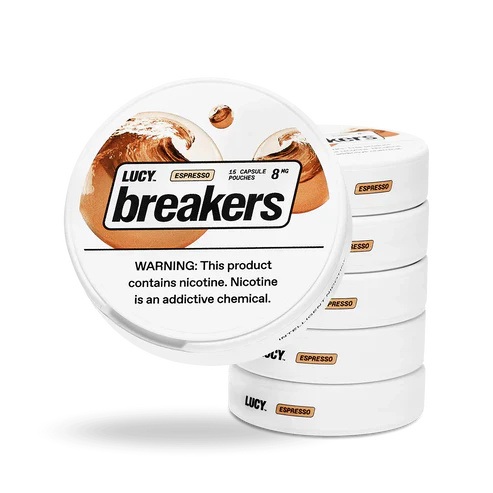 Lucy Breakers Pouches 1.35Oz Espresso 8mg