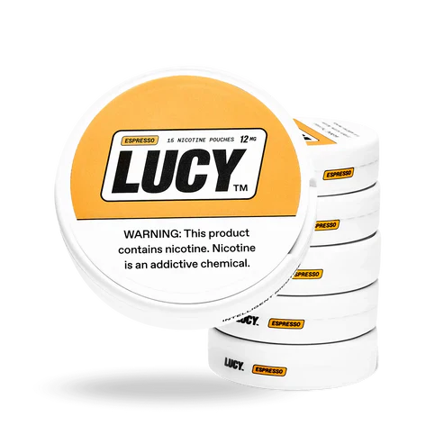 Lucy Nicotine Pouches 3.9 Oz Espresso 12mg