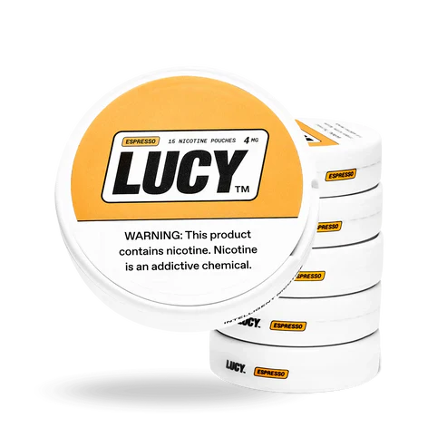 Lucy Nicotine Pouches 3.9 Oz Espresso 4mg