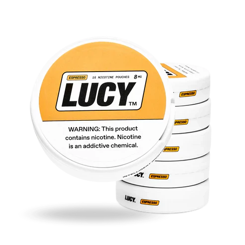 Lucy Nicotine Pouches 3.9 Oz Espresso 8mg