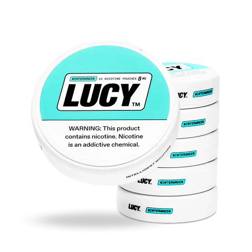 Lucy Nicotine Pouches 3.9 Oz Wintergreen 8mg
