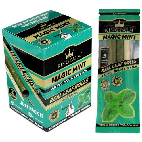 King Palm Real Leaf Rolls | 20-packs 2 minis