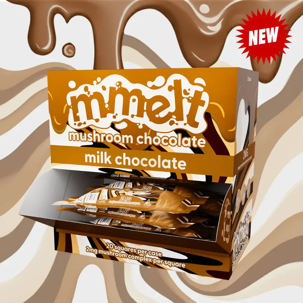 Mmelt Mushroom Chocolate 2Mg 2/20Ct Milk Chocolate Party Pack