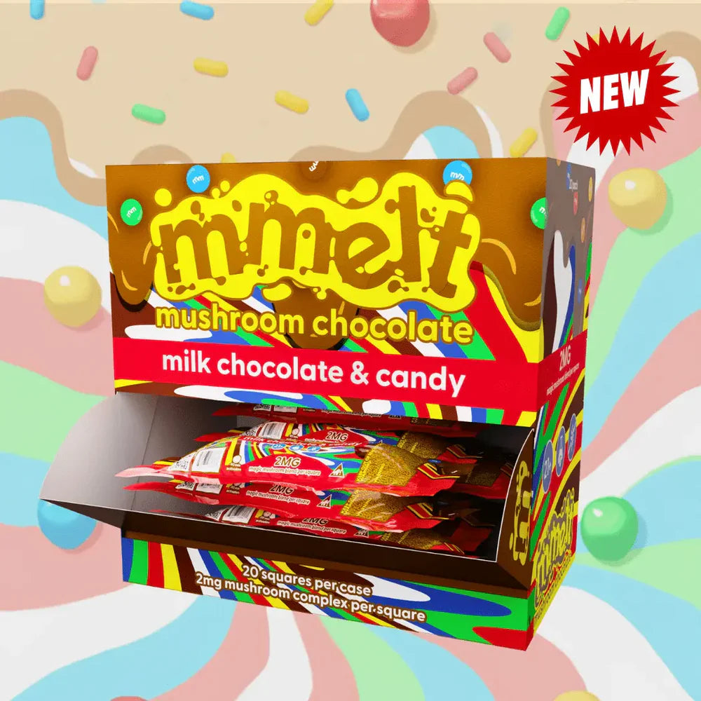 Mmelt Mushroom Chocolate 2Mg 2/20Ct  Milk Chocolate & Candy Party Pack