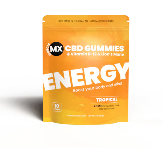 Muscle Mx Cbd Gummies Single (Energy) Tropical Pouch