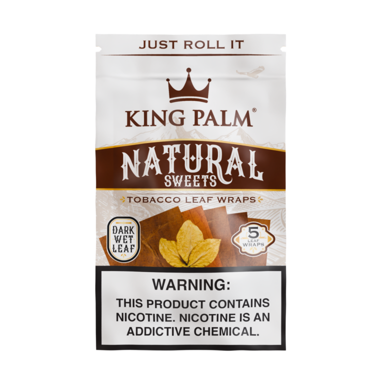 King Palm Tobacco Wraps 5ct Natural Sweets