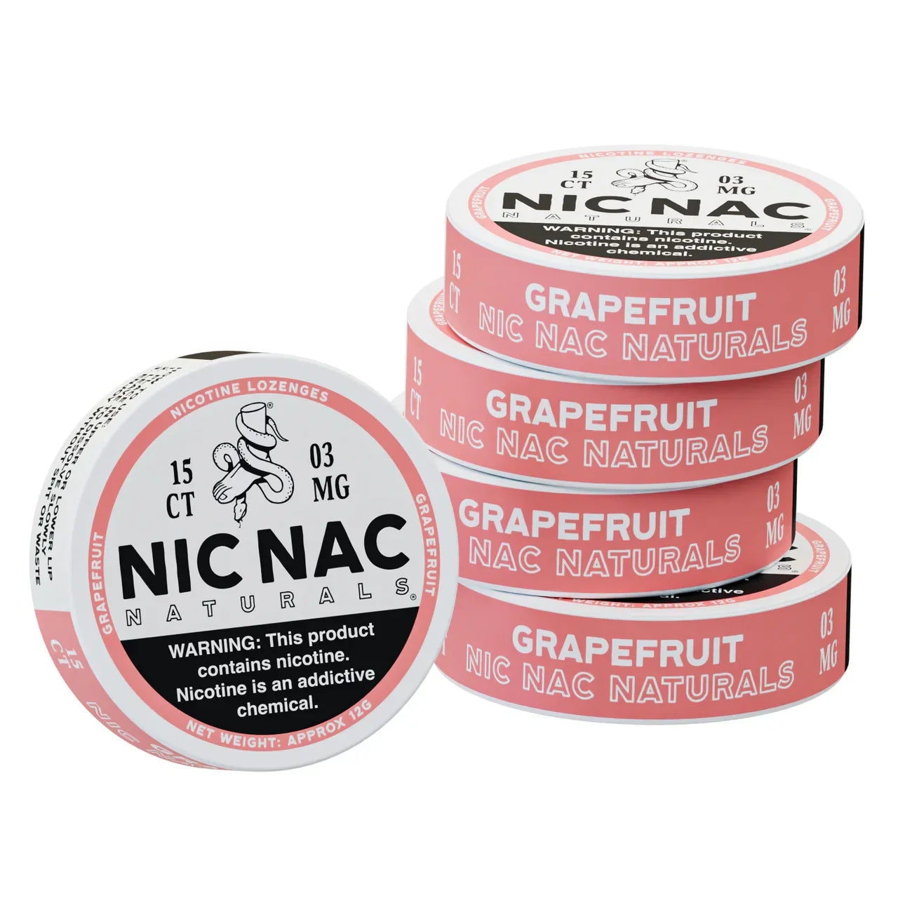 Nic Nac Naturals Nicotine Lozenges 5ct Grapefruit